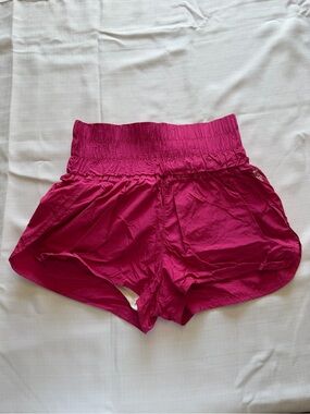 Free People Fuchsia The Way Home Running Shorts